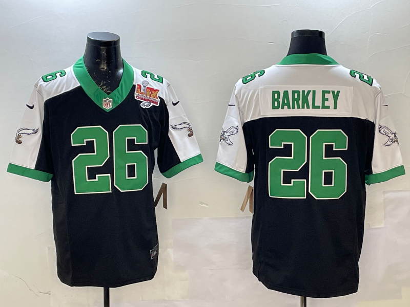 Men Philadelphia Eagles #26 Barkley black Nike Limited NFL 2025 Jersey style 002->boston red sox->MLB Jersey